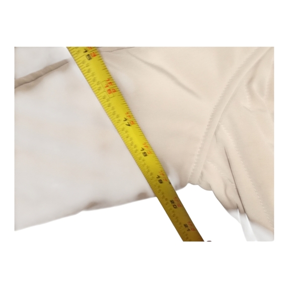 Calvin Klein Women’s Quilted Hooded Beige Zip Button Hook Closure Jacket Small - Picture 6 of 12